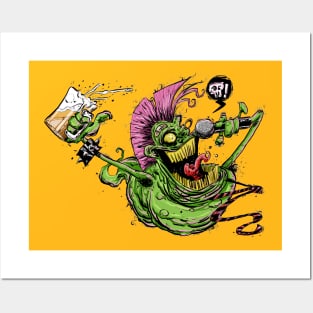 punk slimer Posters and Art